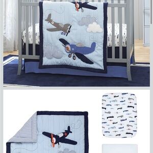 Aviation-Themed Baby crib Bedding Set